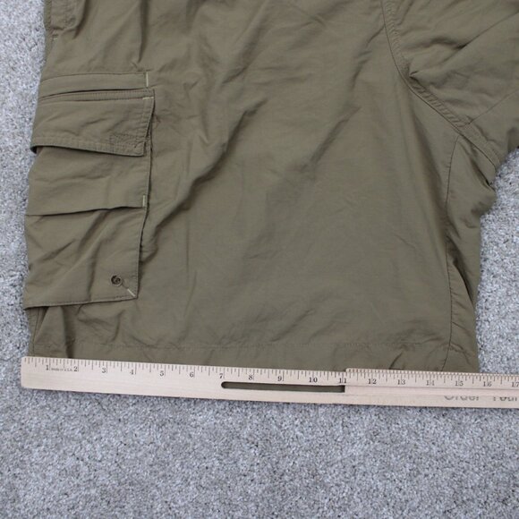 Columbia Vertex Shorts Mens 2XL XXL Brown Packable Belted Cargo Nylon 9" inseam - Picture 6 of 12